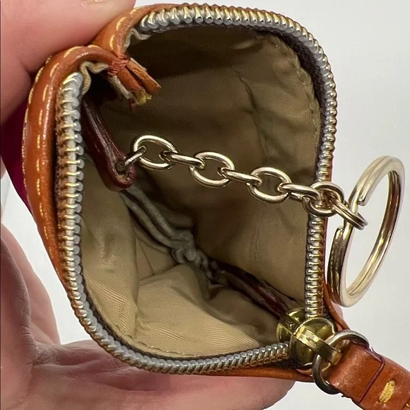 Dooney & Bourke Nylon Small Zippered Compact Coin Case Pink - Picture 12 of 16